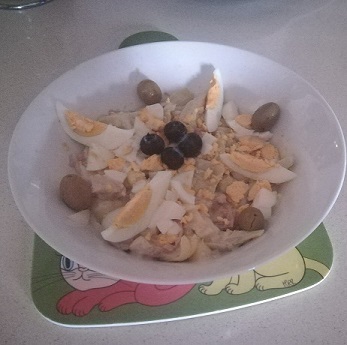 Alcachofas con manzana