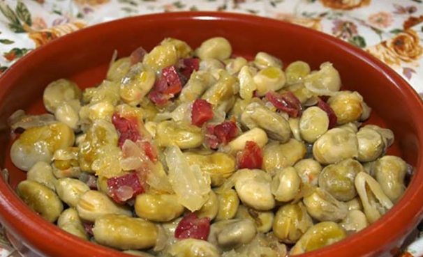 Habas con jamón