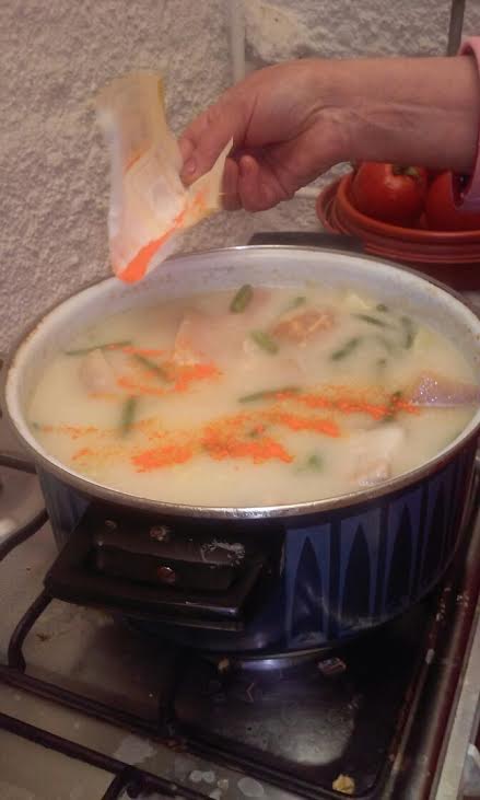 Foto de la Olla de Trigo preparandose