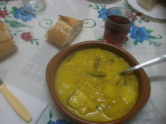 Olla de trigo lista para comer